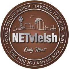 NetVleish logo - South African biltong, boerewors and droëwors specialists serving authentic ranch-flavored meat products to your table